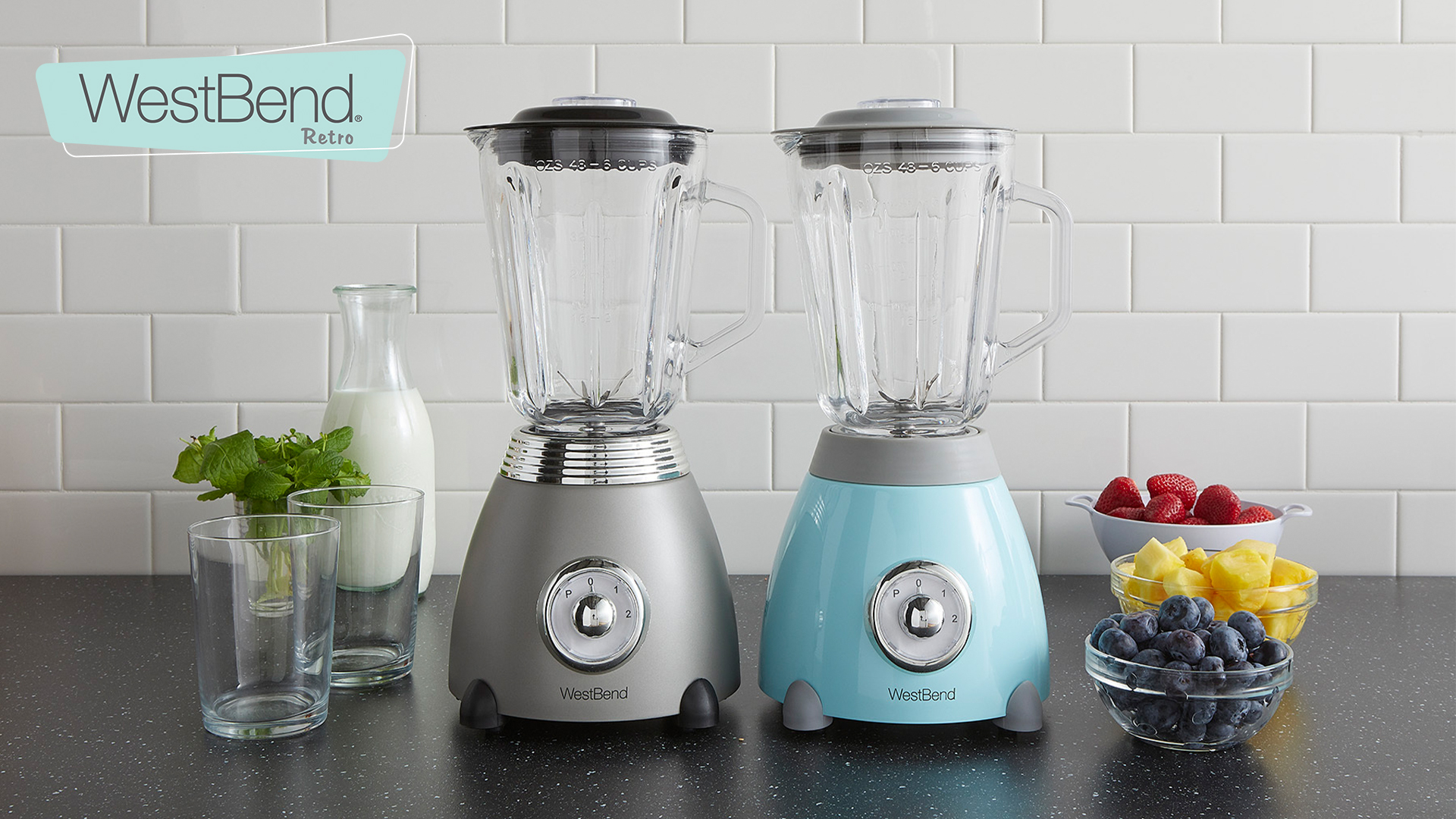 Amazon.com: West Bend Blender Retro-Styled 3 Speeds with 48 oz